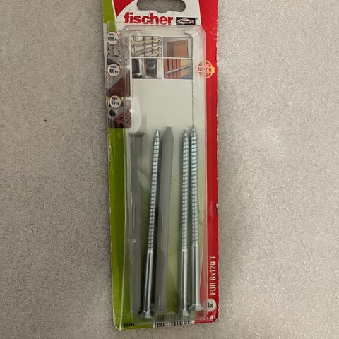 NYE! Fischer fasadeplugger FUR 8x120 mm T