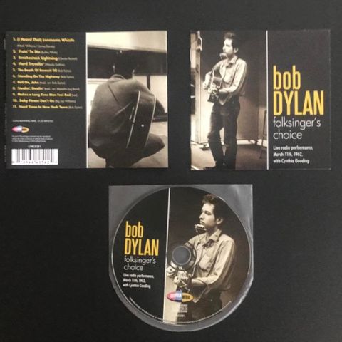 BOB DYLAN "Folksingers Choice Live Radio Performance 1962"  - MINT CD