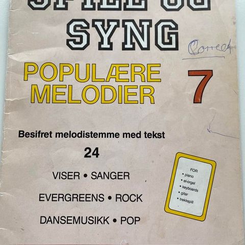 Spill og Syng - Populære melodier 7