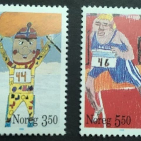 Norge 1996 Olympiske leker 100 år NK 1255 og NK 1256 Postfrisk