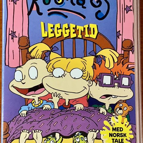 Rugrats Leggetid (NORSK TALE) VHS 🔥som ny!