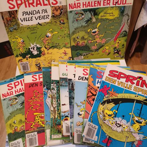 Spiralis og sprint  tegneserier 1989-1997