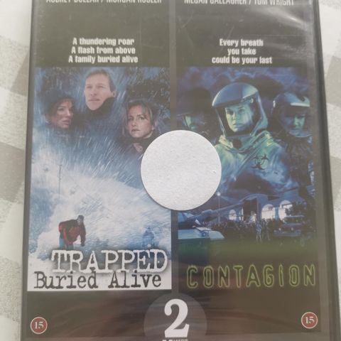 Trapped: Buried Alive / Contagion (DVD, i plast, norsk tekst)