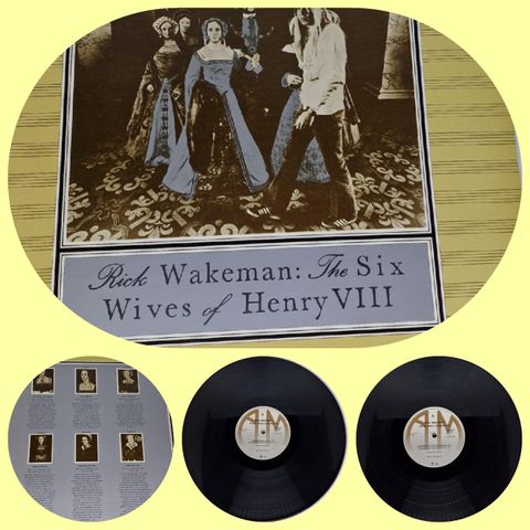 VINTAGE/RETRO LP-VINYL (ALBUM) "RICK WAKEMAN/THE SIX WIVES OF HENRY III - 1973"