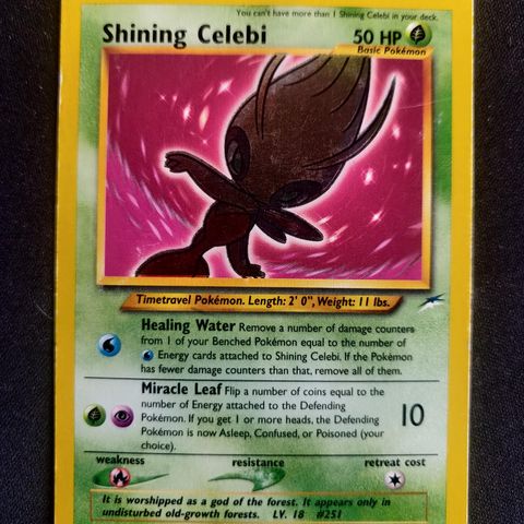 Shining Celebi fra Neo Destiny