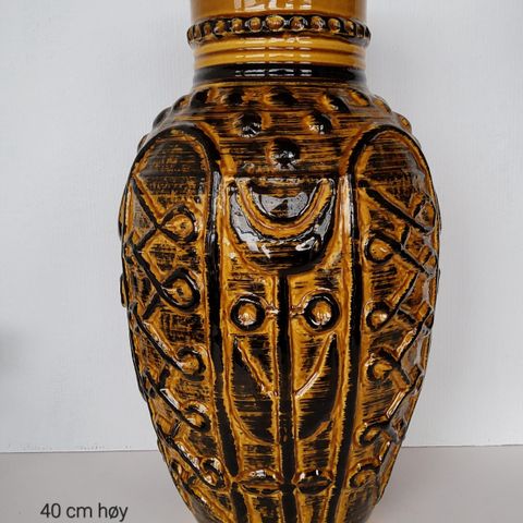 Vintage Bay vase/urne fra vest Tyskland