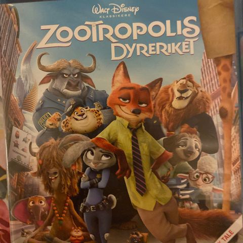 Zootropolis (Norsk tale) Blu ray