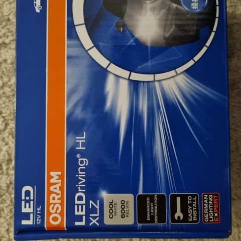 Osram led riving cool white 2 stk bilpærer