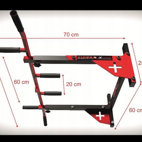 Treningsapparat. Home Gym. Multi-grip/Chin-up/Pull-up bar for vegg