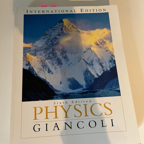Physics giancoli 6th edition