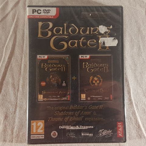 Baldurs Gate 2 PC spill ny forseglet pluss utvidelser