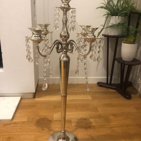 Elegant design gulv lysestake , vintage style, 5 armer