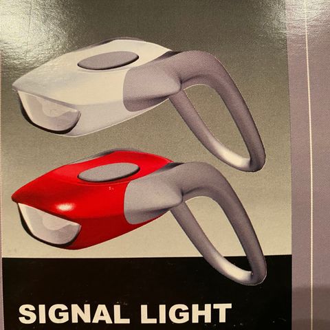 4 UBRUKTE SIGNAL-LAMPER FOR SYKKLER.