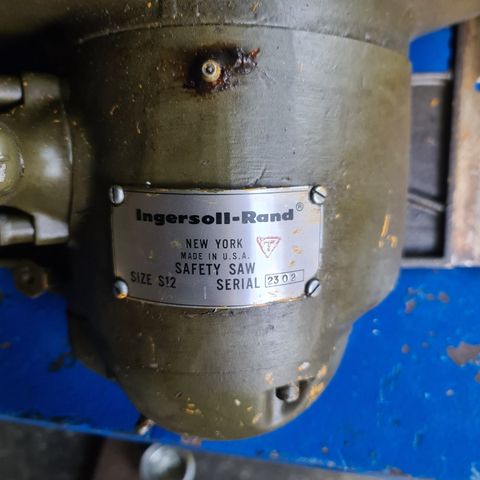 Ingersoll-Rand S12. Luftdrevet Sirkelsag.