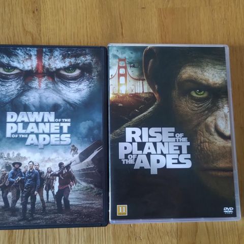 Rise of the Planet of the Apes 1 og 2 DVD