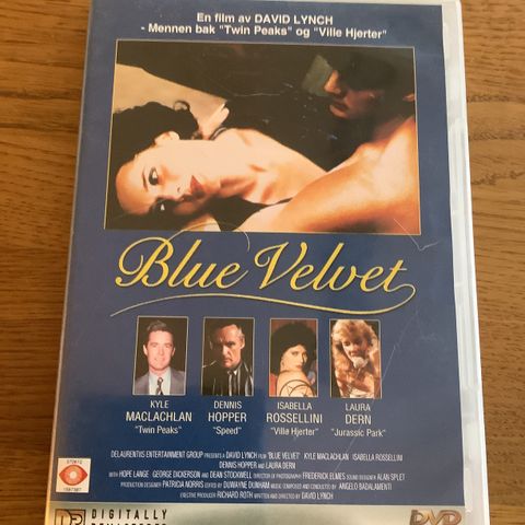 Thriller BLUE VELVET En film av D.Lynch med K.Maclachlan/I.Rossellini/D.Hopper