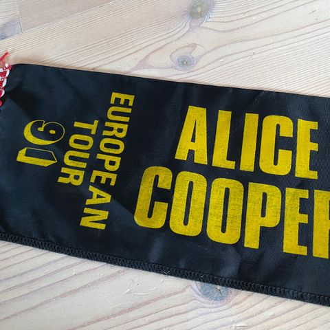 Alice Cooper ‘European Tour ‘91’ skjerf - 1991 *VINTAGE*