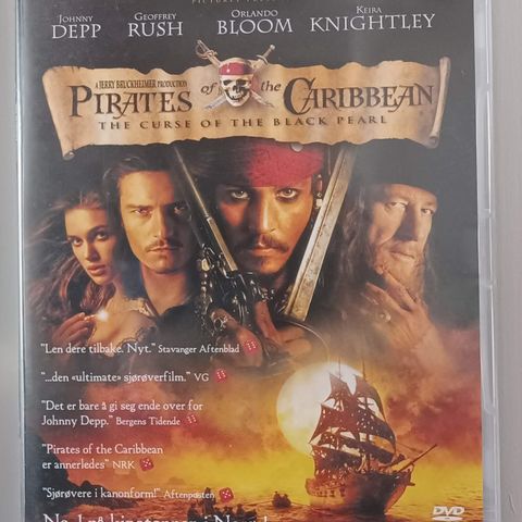 Pirates of the Caribbean: The Curse of the Black Pearl - (DVD) 3 filmer for 2