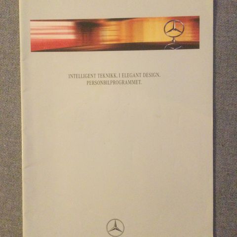 Mercedes brosjyre personbilprogrammet 1997