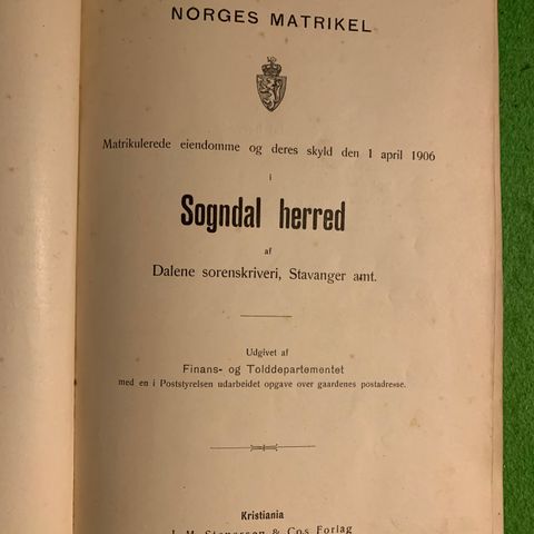 Norges matrikel (1906) (Rogaland)