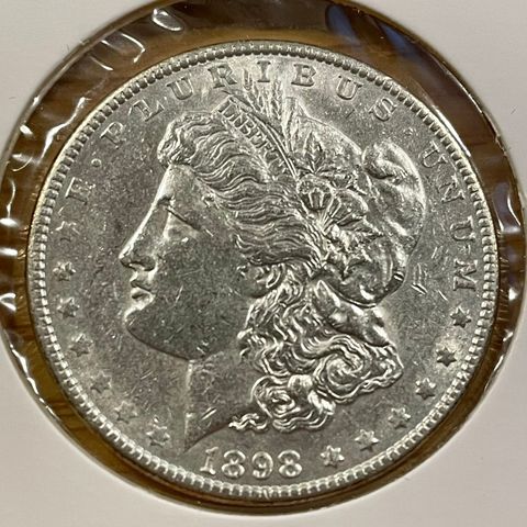Morgan Dollar 1898 sølv