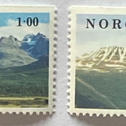 Norge 1978 Norsk Natur II  NK 819 og NK 820. Postfrisk.