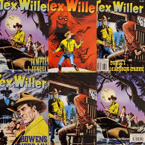 TEX WILLER NR. 631-657-658-659 SELGES SAMLET