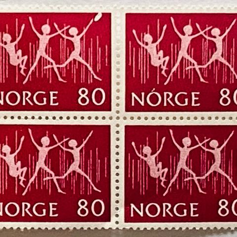 Norge 1972 Ungdom og Fritid   NK 693  4-blokk Postfrisk
