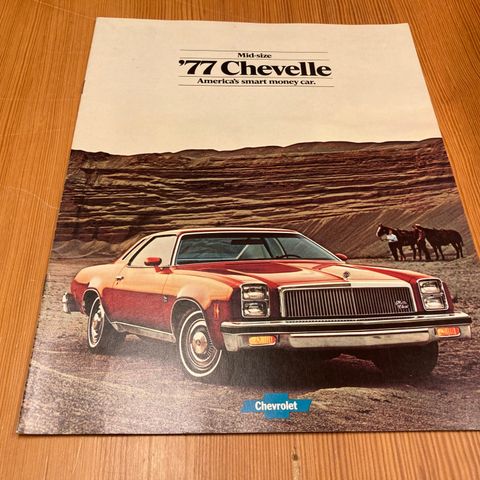 BILBROSJYRE - CHEVROLET CHEVELLE - 1977