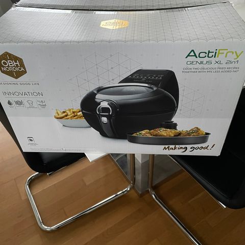 Airfryer ActiFry GENIUS XL 2 in 1 kun brukt 1 gang!