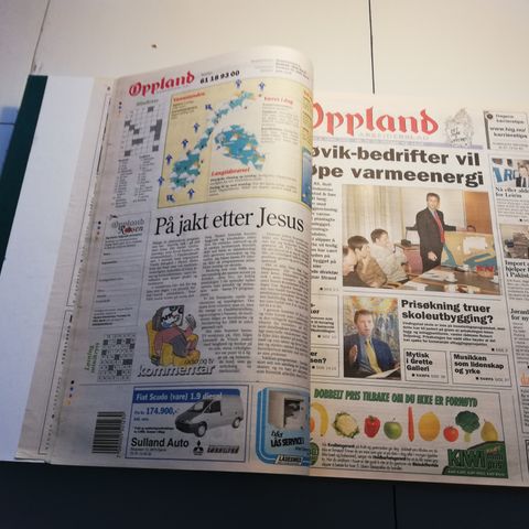 Oppland Arbeiderblad April 2002 innbundet i bokform