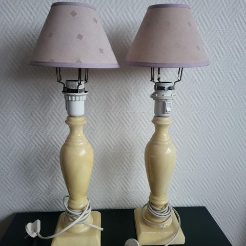 Vintage/Retro  solid alabastlampe