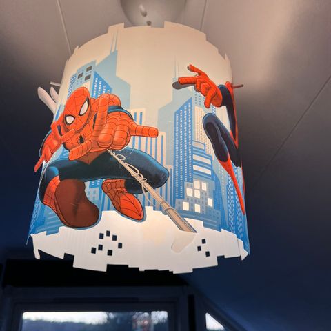 Spiderman Taklampe