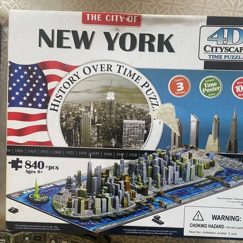 4D Cityscape puslespill New York
