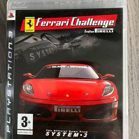 ps3 spill FERRARI CHALLENGE bil barn