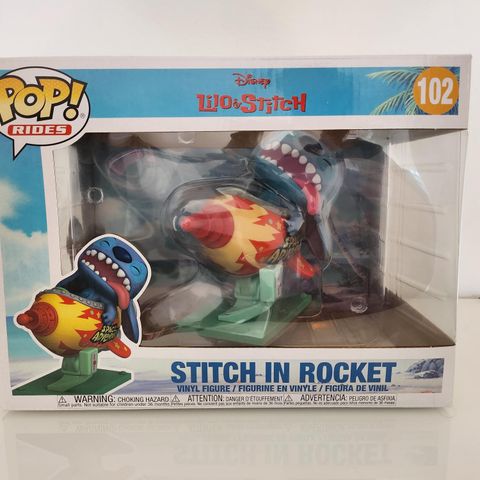 Stitch in rocket funko pop rides disney lilo and stitch
