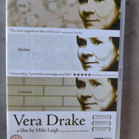 Vera Drake - Vera Drakes Hemmelighet ( DVD) - 2004 - 76 kr inkl frakt