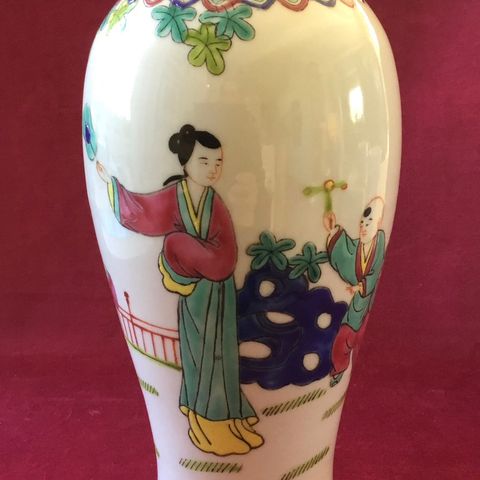 Vintage kinesisk Jiangxi Jingdezhen Min Ci vase 1950-60-tallet