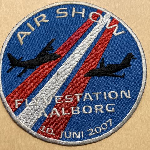 Air Show Flyvestation Aalborg 10. juni 2007 tøymerke