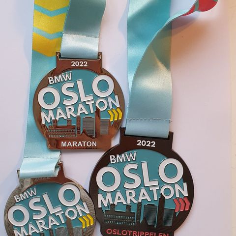 Medaljer fra oslo maraton 2022