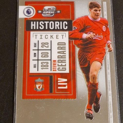 Steven Gerrard Liverpool Historic Ticket Panini 2020-21