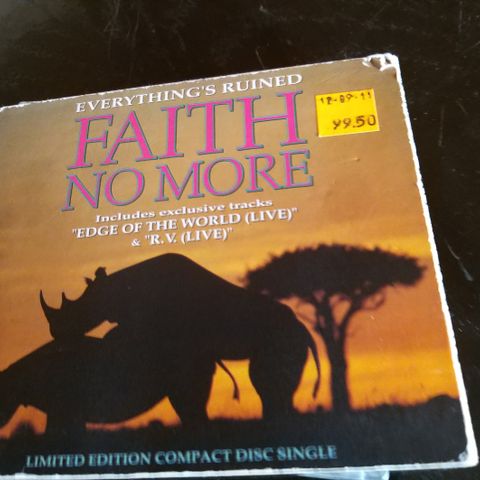 Selger bort Faith No More- Evrything Is Runied CD EP