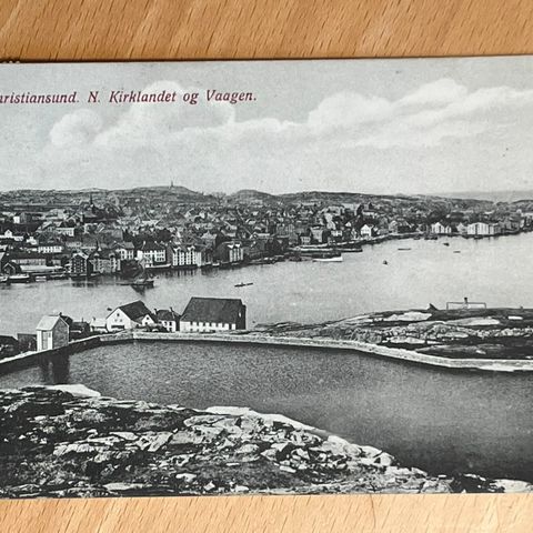 Christiansund. N. Kirklandet og Vaagen - postgått 1920