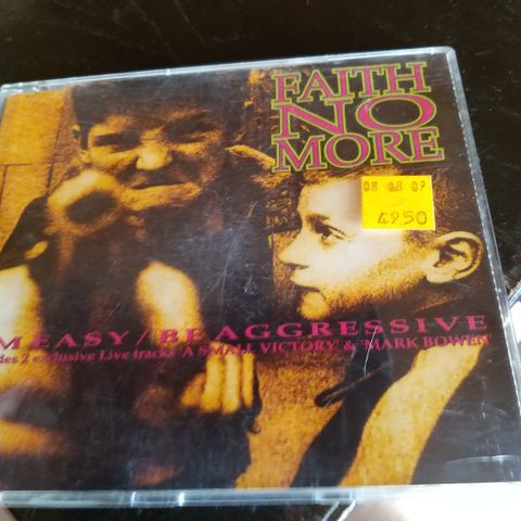 Selger bort Faith No More- Be Aggressive CD Singel