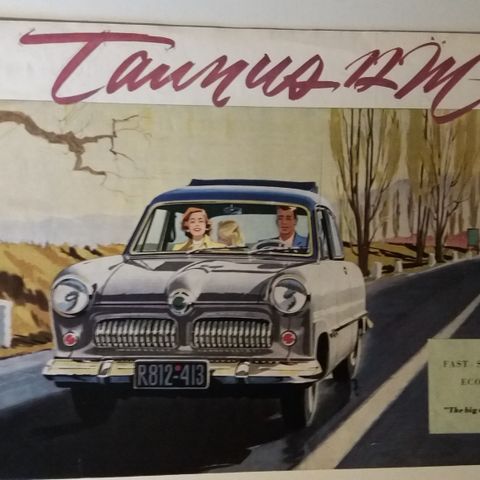 1955 FORD TAUNUS 12M -brosjyre.