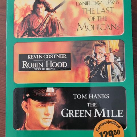 Dvd- Kevin Costner- Tom Hanks- The last of the mohicans- Officer down