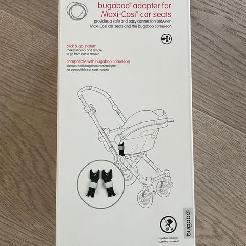 Ubrukte Bugaboo bilstoladaptere til Maxi-Cosi