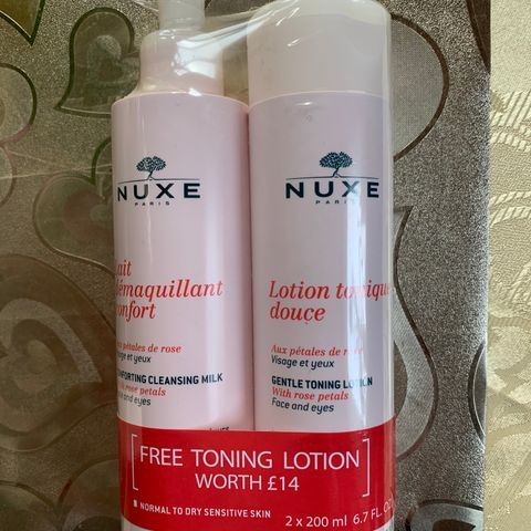 Ny duo Nuxe Paris Cleansing milk og Toning lotion 2 x 200ml selges