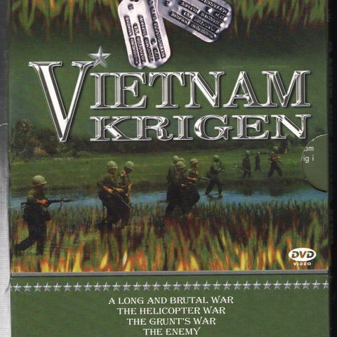 DVD  Stor boks om Vietnam krigen 7 dvd.  Som ny. Norsk tekst.