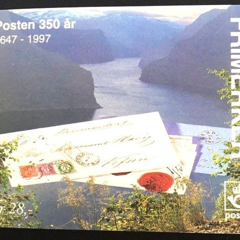 Norge 1995  FH 87  Posten 350 år I  Manglende Svalbard  NK 1238- 1245   Stemplet